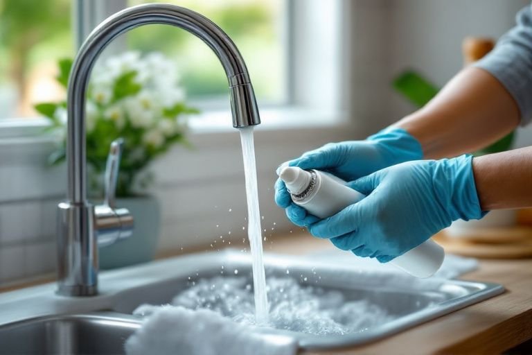 how to clean kitchen sink drain pipe