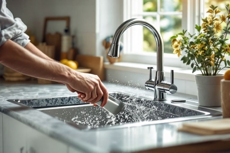 how to replace kitchen sink