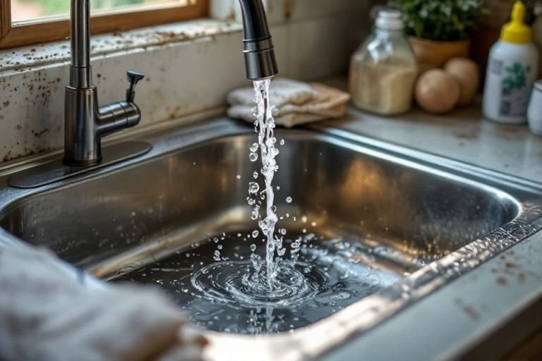 how to unclog a kitchen sink with standing water