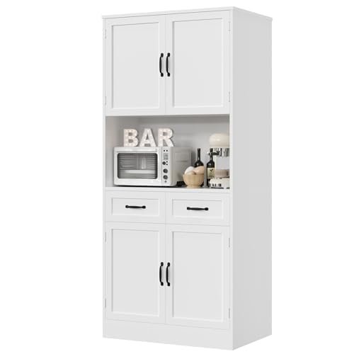 HOSTACK 71“ Tall Kitchen Pantry Storage Cabinet
