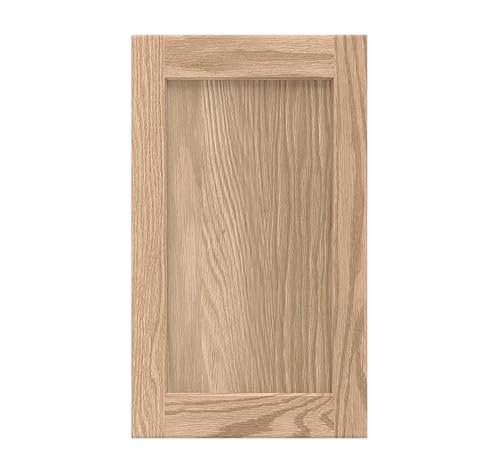 ONESTOCK 14.75W x 22.5H Unfinished Oak Kitchen Cabinet Door Replacement, Shaker Style