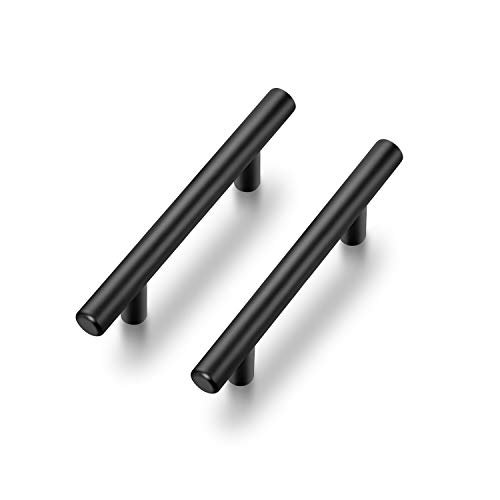 Ravinte Cabinet Handles, 5" Length, 3" Hole Center, Matte Black, 30 Pack