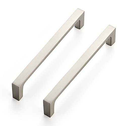 Ravinte Brushed Nickel Cabinet Handles Square Pulls, 5 Inch, 25 Pack
