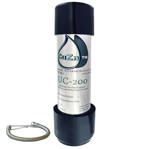 CuZn UC-200 Under Sink Water Filter, NSF/ANSI 42 & 372, 5-Year Filter Life