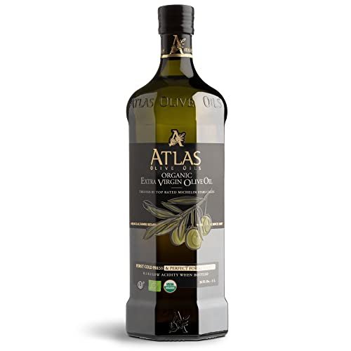Atlas Organic Extra Virgin Olive Oil, Moroccan, High Polyphenol, 1 L