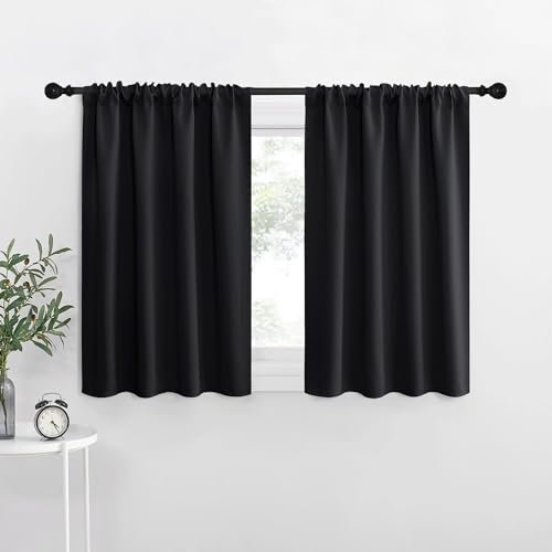 NICETOWN Short Curtains 36 inches Long, Black Out RV Bunk Panels