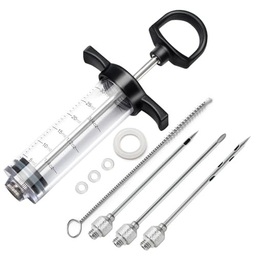 Tri-Sworker Plastic Meat Injector Kit for Smoker