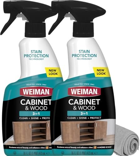 Weiman Cabinet and Wood Cleaner, Shine, Clean and Protect Spray