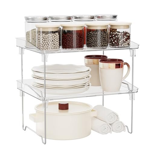 STARLATTA 2 Pcs Cabinet Organizer Shelf