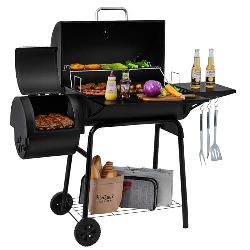 Royal Gourmet CC1830S BBQ Charcoal Grill and Offset Smoker