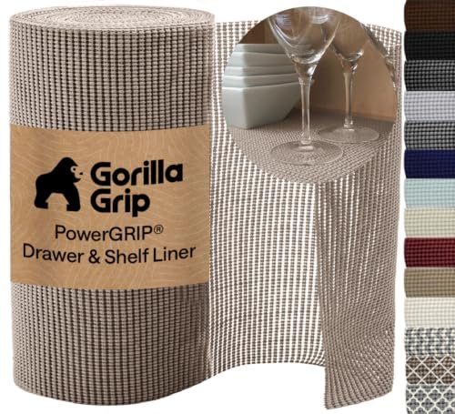 GORILLA GRIP powerGRIP Drawer Shelf and Cabinet Liner