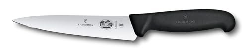 Victorinox Fibrox 6 Inch Straight Edge Chef's Knife, Black