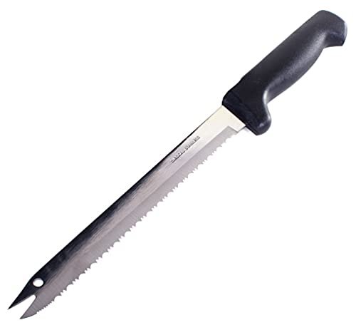 Kitchen Home Carving Bread Knife – 8” Ultra Sharp Surgical Stainless Steel Serrated All Purpose Kitchen Knife