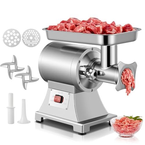 Commercial Meat Grinder, 1100W Electric Meat Grinder Heavy Duty