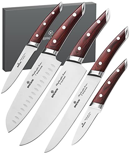 Brewin CHEFILOSOPHI Japanese Chef Knife Set 5 PCS