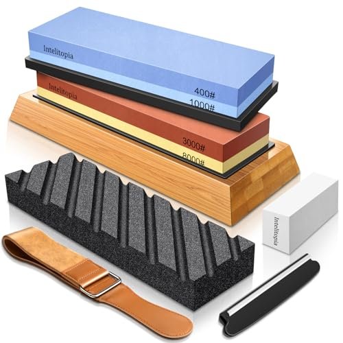 Intelitopia Complete Knife Sharpening Stone Set