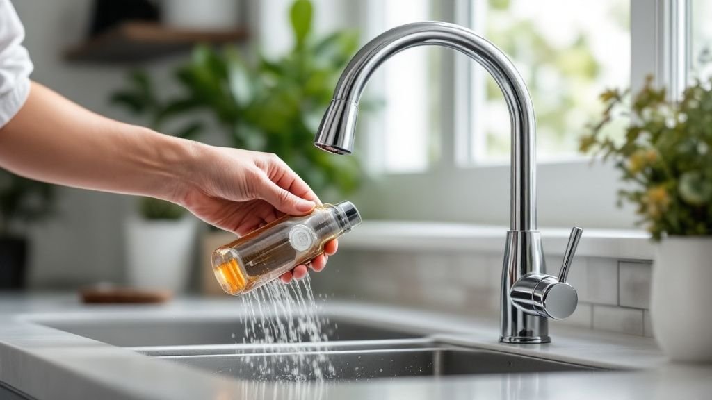 how to repair a single handle kitchen faucet