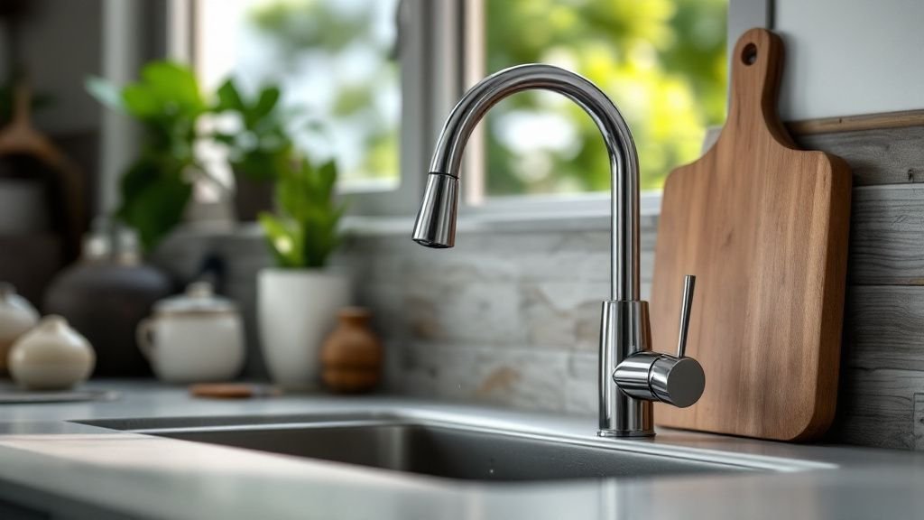 how to repair a single handle kitchen faucet